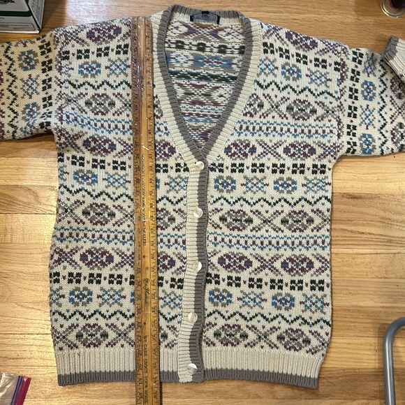 Gorgeous vintage ?  THICK wool long Best American Clothing Company cardigan - Picture 5 of 7
